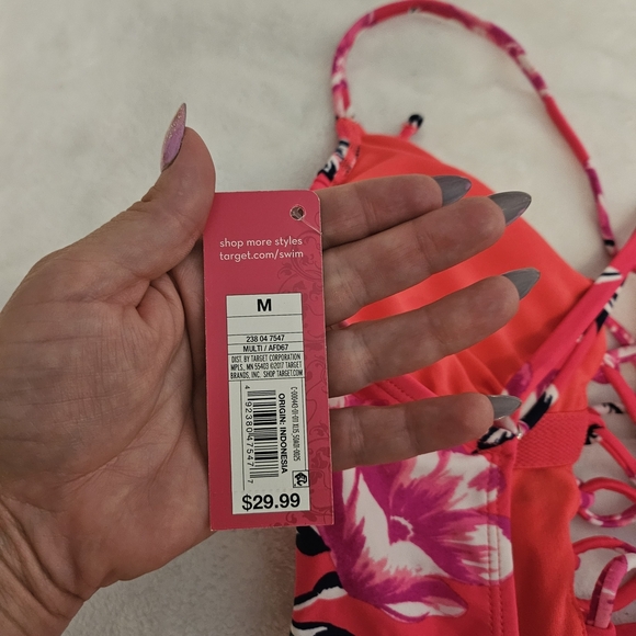 Floral Pink Swimsuit - Picture 3 of 7